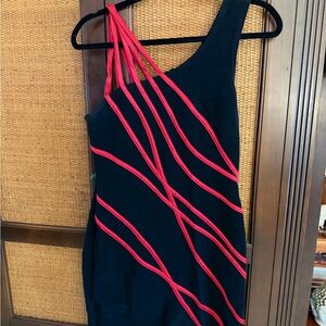 Elegant Black and Red Women's Dress